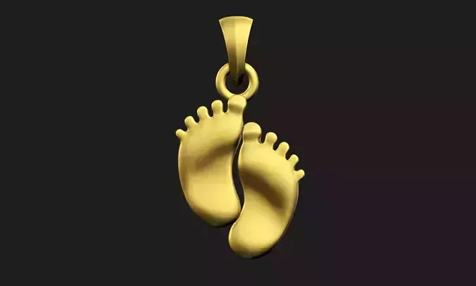 Feet Pendant 3D print model