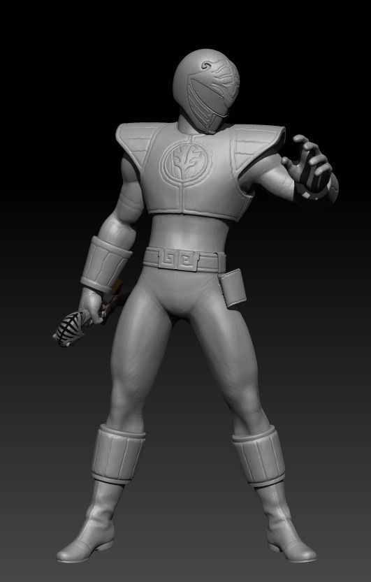Tommy Oliver - White Tiger Ranger - Mighty Morphin Power Rangers 3D print model_4