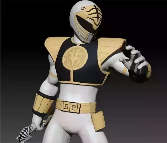 Tommy Oliver - White Tiger Ranger - Mighty Morphin Power Rangers 3D print model