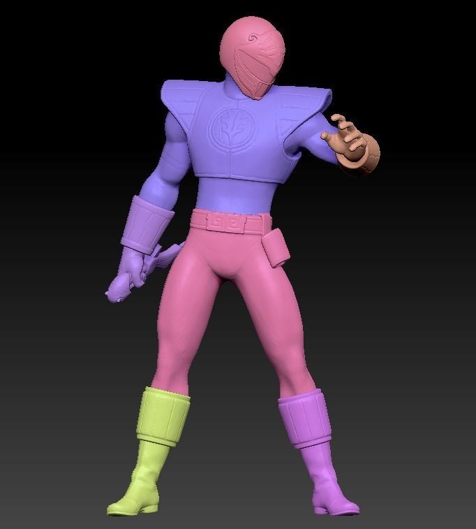 Tommy Oliver - White Tiger Ranger - Mighty Morphin Power Rangers 3D print model_7