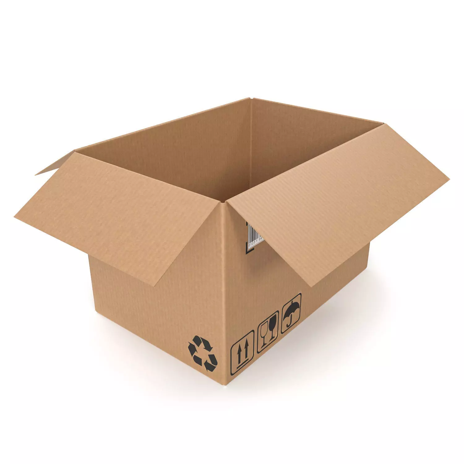 Cardboard box 16 3D model_0