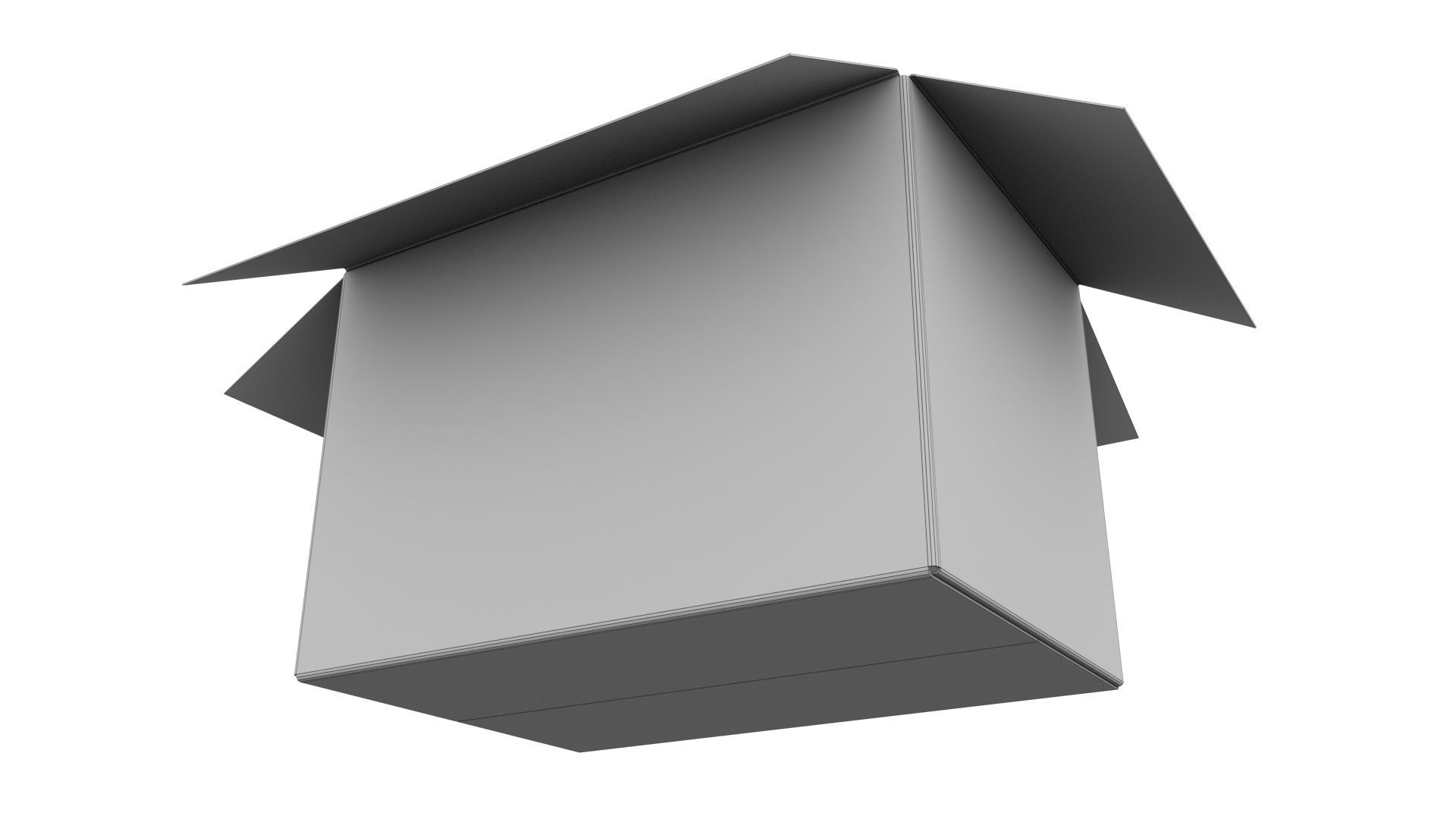 Cardboard box 16 3D model_11