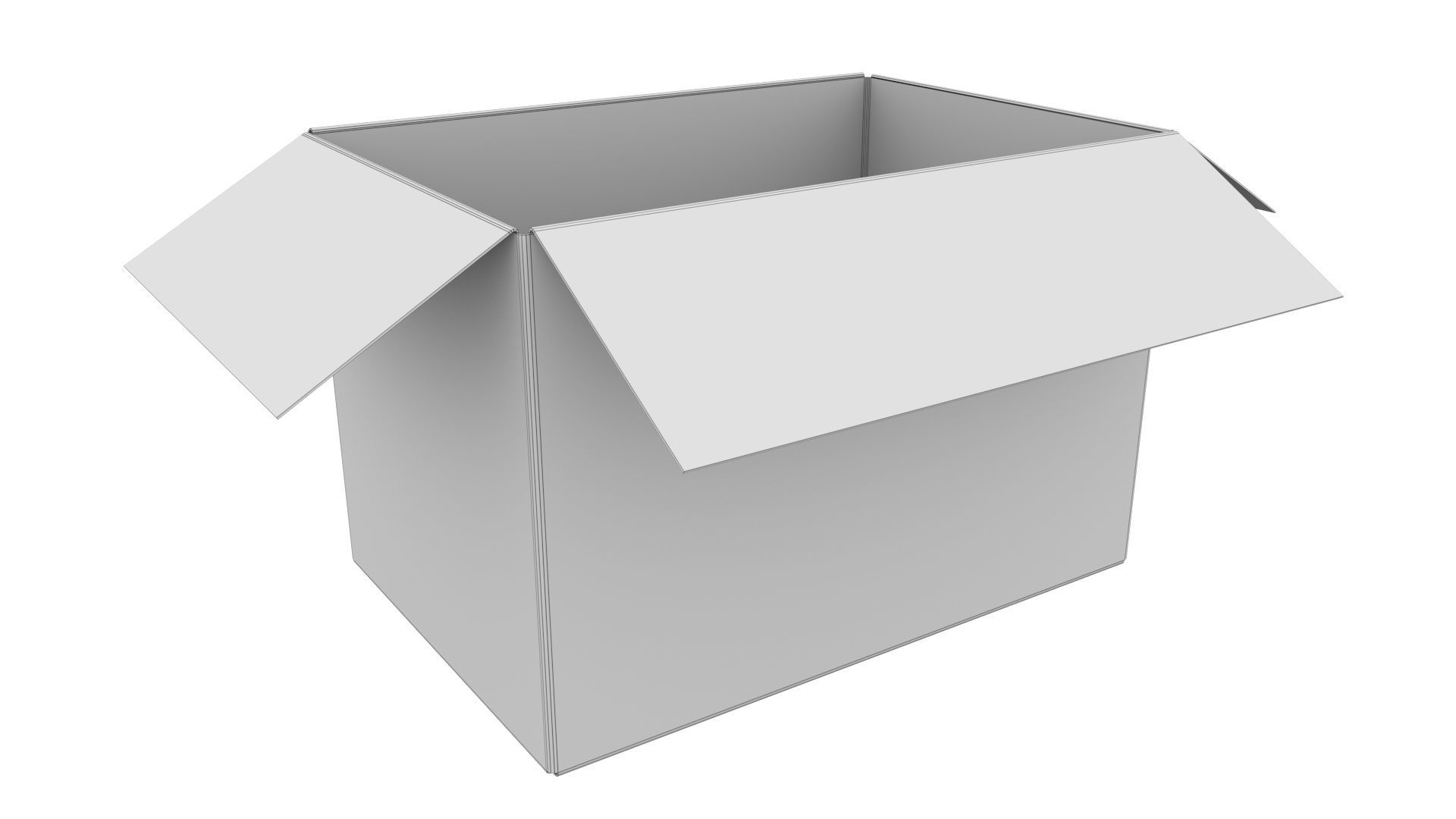 Cardboard box 16 3D model_12