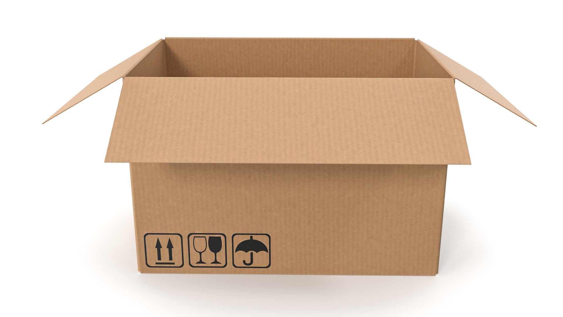 Cardboard box 16 3D model_3