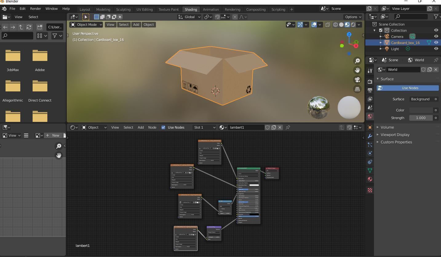 Cardboard box 16 3D model_15