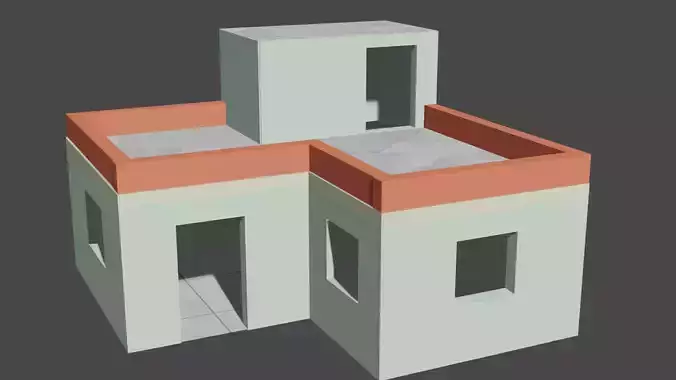 L shape house in Free Fire