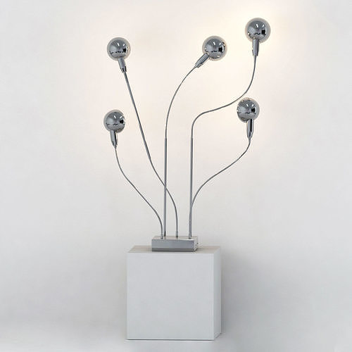 Pierre foile hudra floor lamp for jaques charpentier Low-poly 3D model