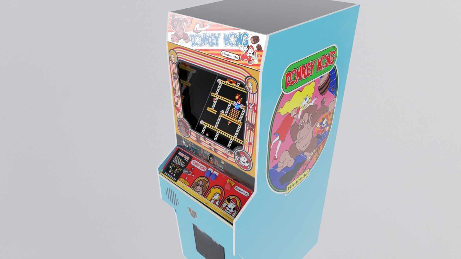 Arcade Machines Low-poly 3D model_12