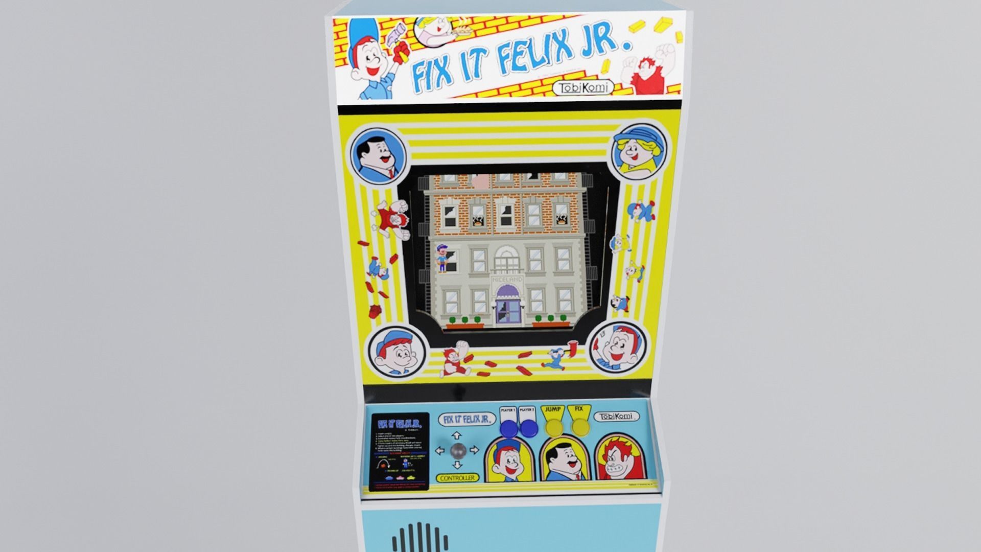 Arcade Machines Low-poly 3D model_17