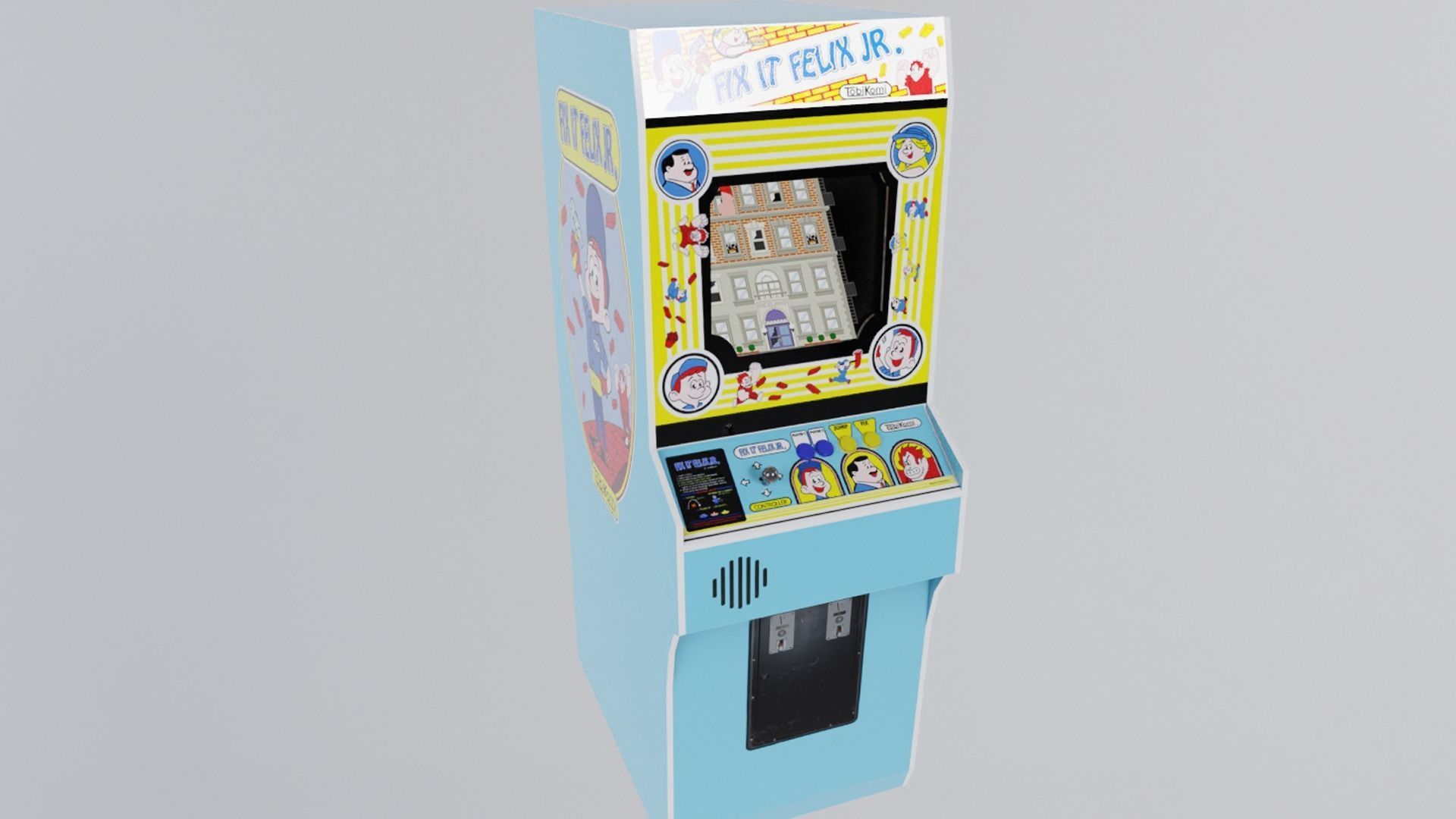 Arcade Machines Low-poly 3D model_16