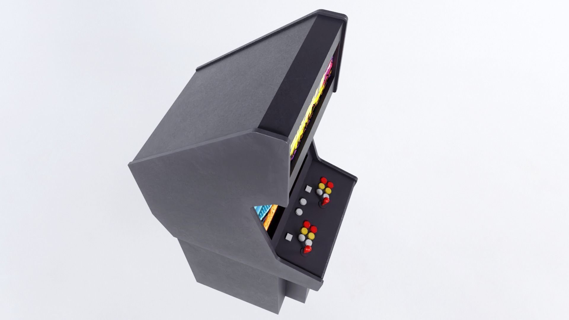 Arcade Machines Low-poly 3D model_4