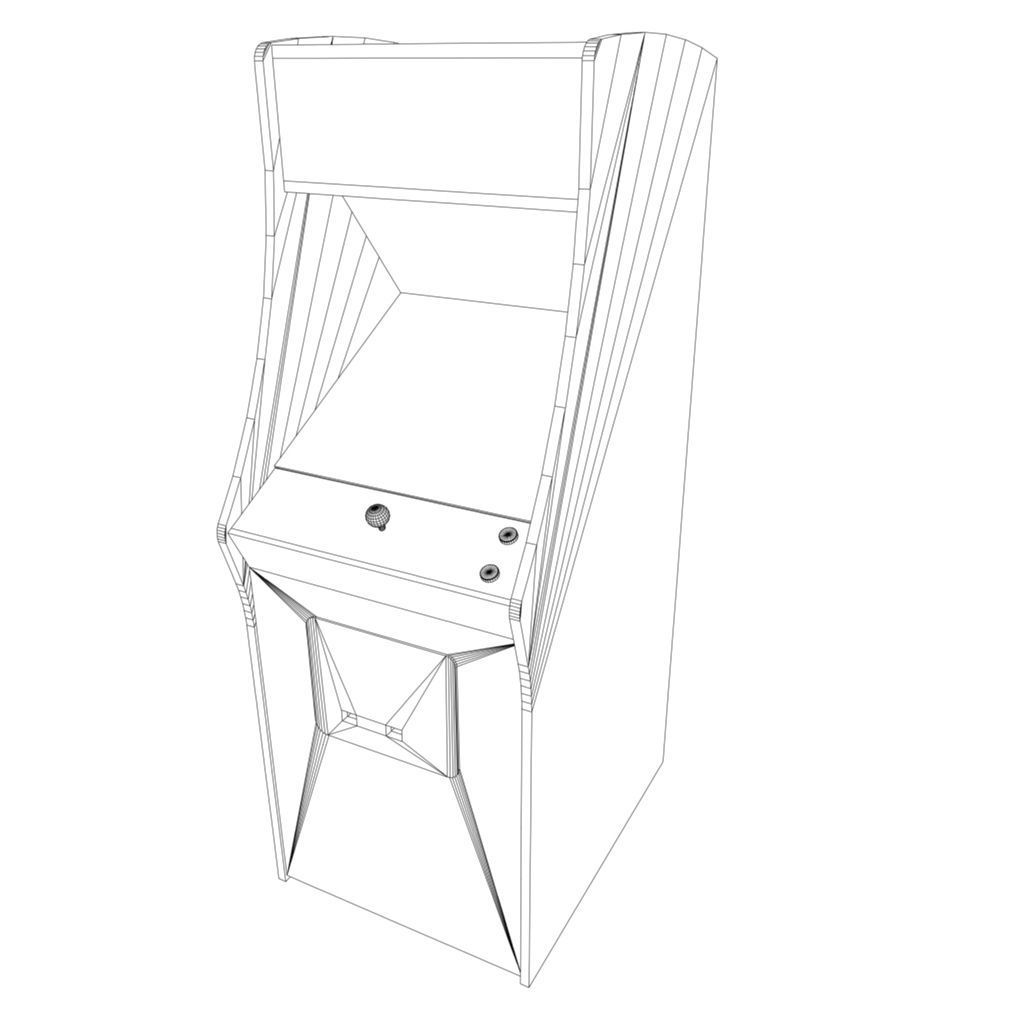 Arcade Machines Low-poly 3D model_27