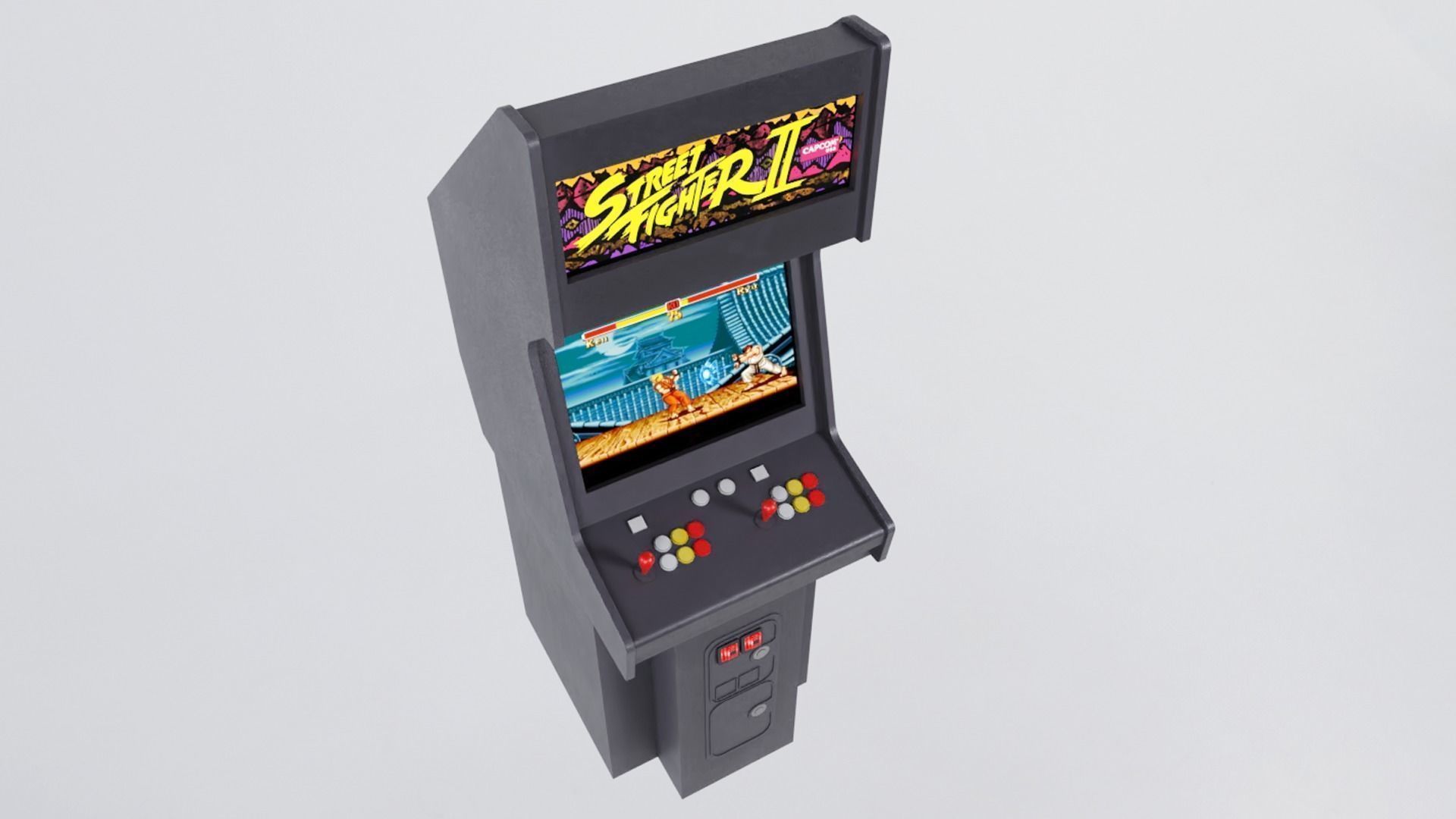 Arcade Machines Low-poly 3D model_3
