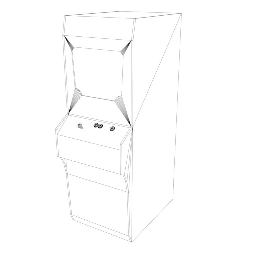 Arcade Machines Low-poly 3D model_20