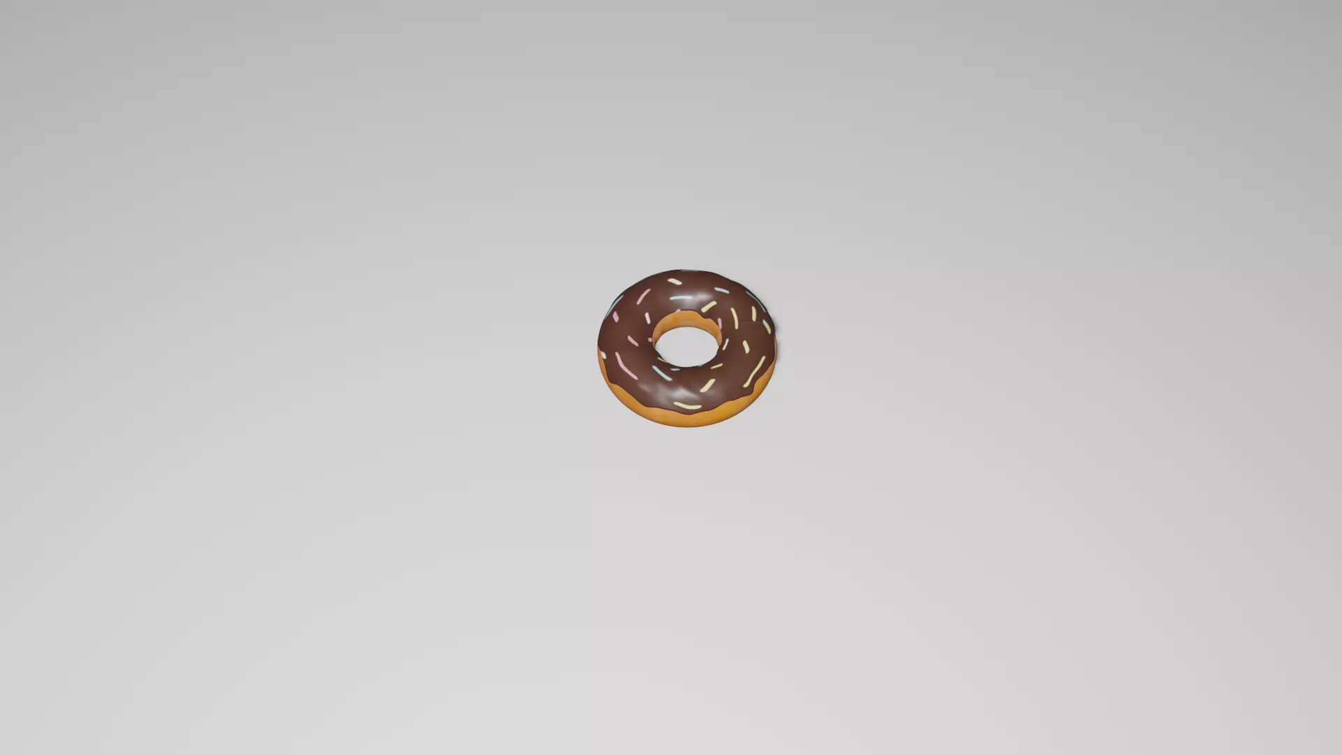 dounet chocolate donut Free 3D model