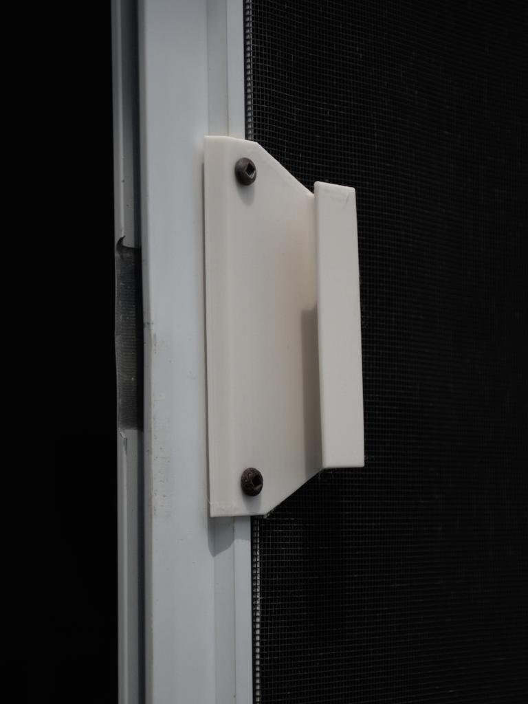 Handle for screen door 3D print model_4