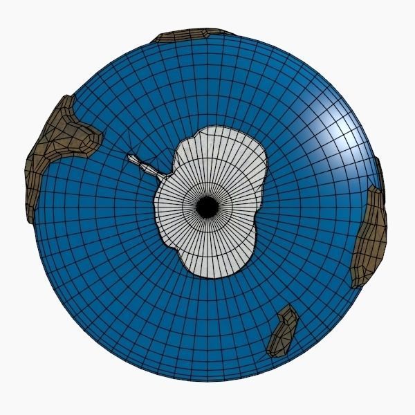 Caricature of Earth 3D model_10