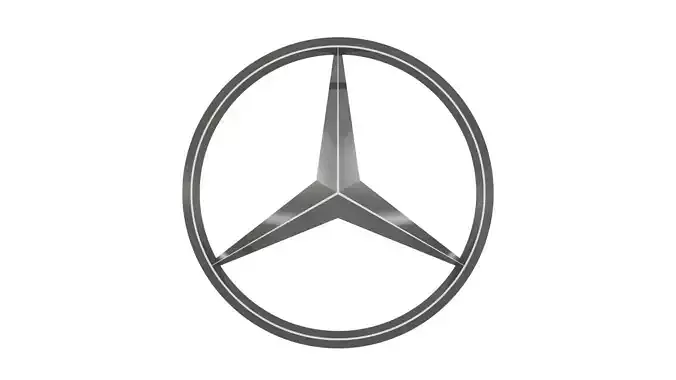 3D Mercedes Emblem