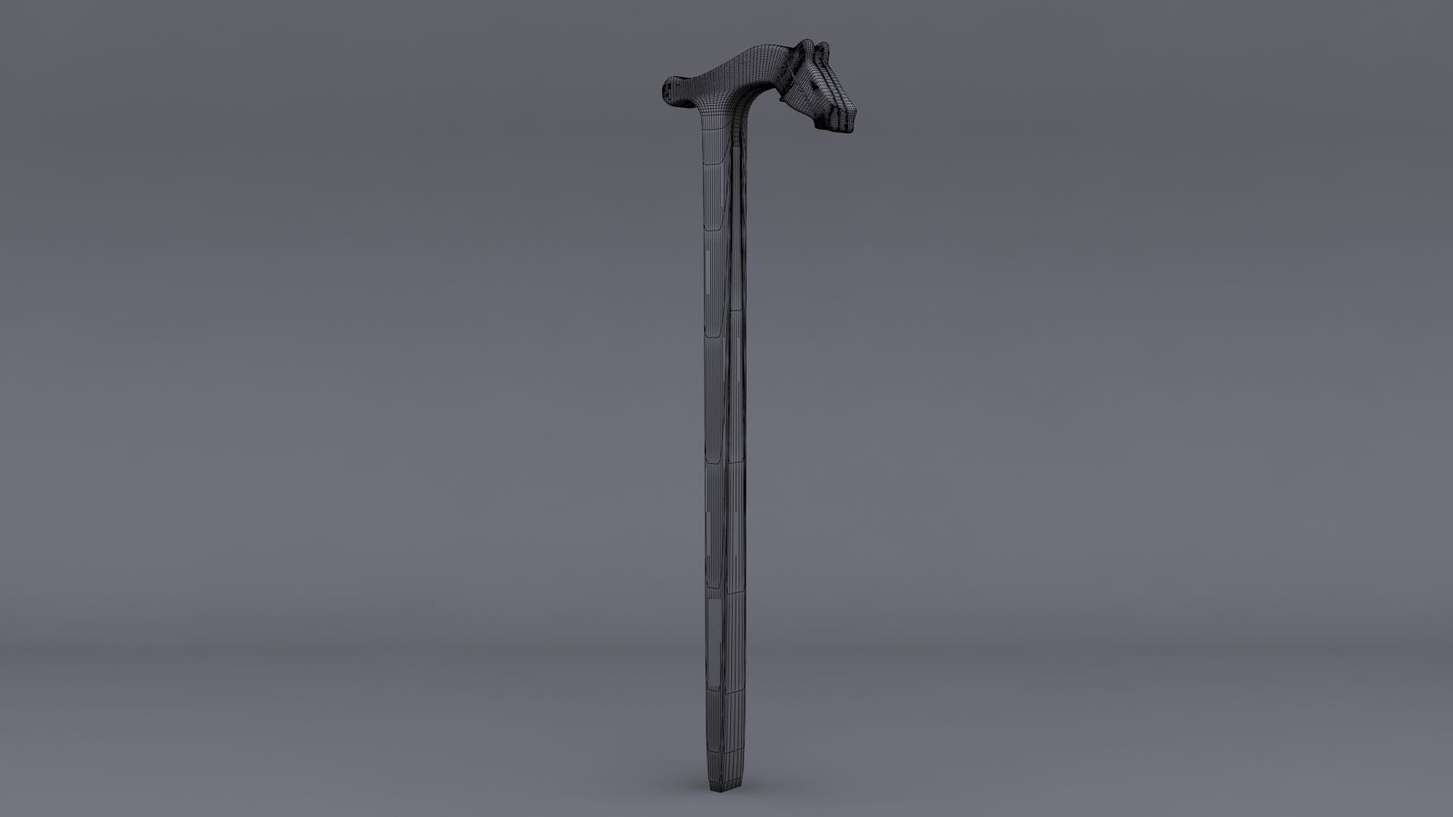 Walking Stick 3D model_3