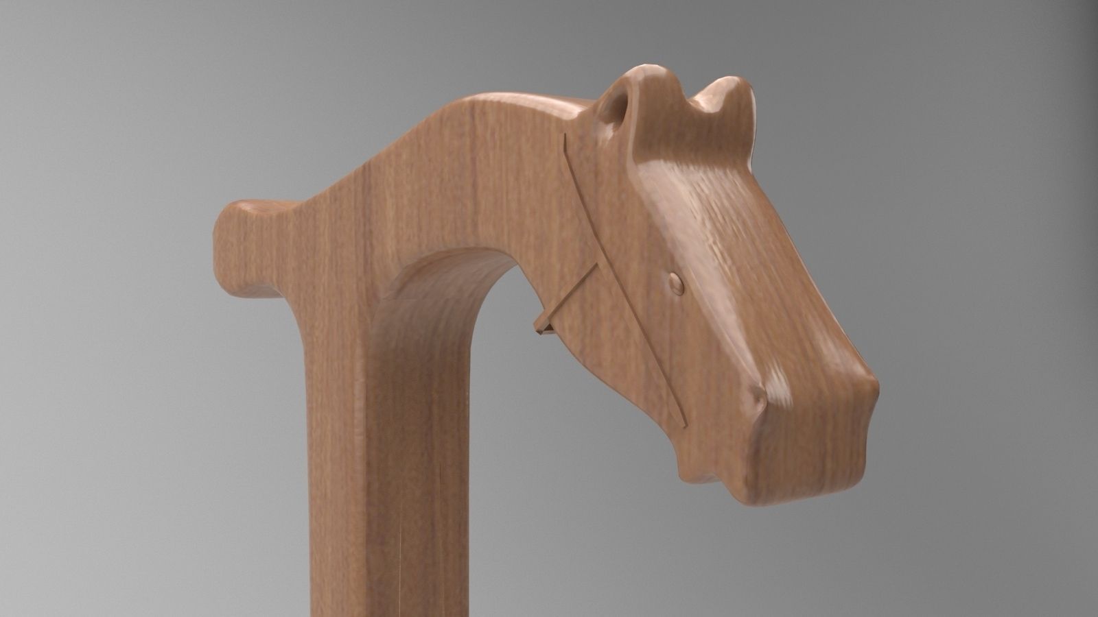 Walking Stick 3D model_1