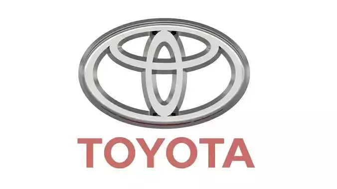 3D Toyota Emblem