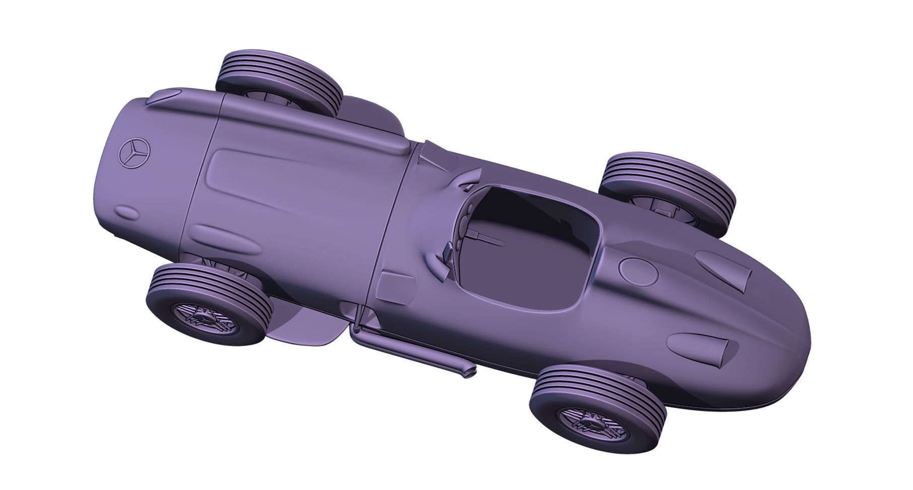 Mercedes Benz W196 print  3D print model_3