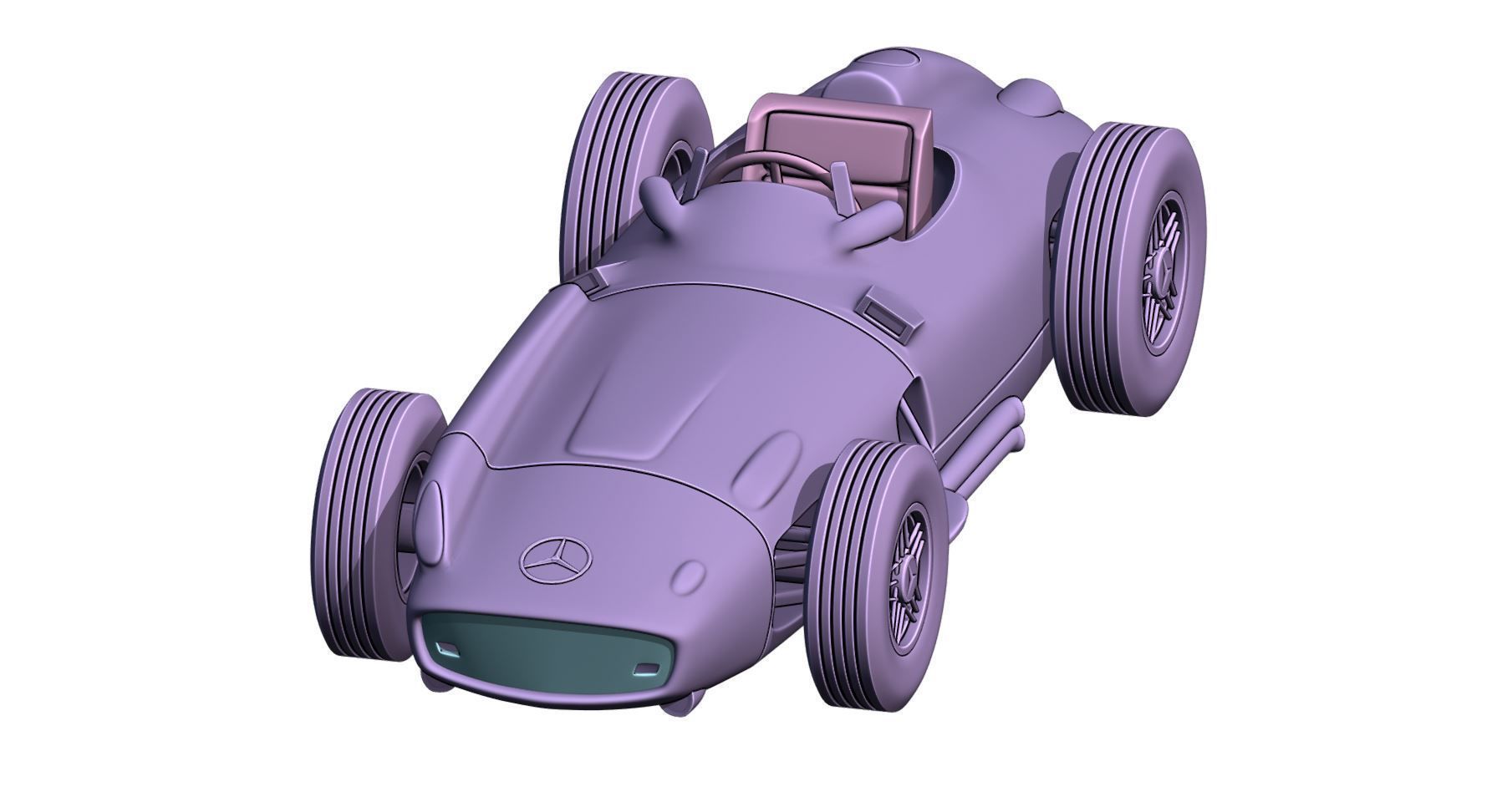 Mercedes Benz W196 print  3D print model_1