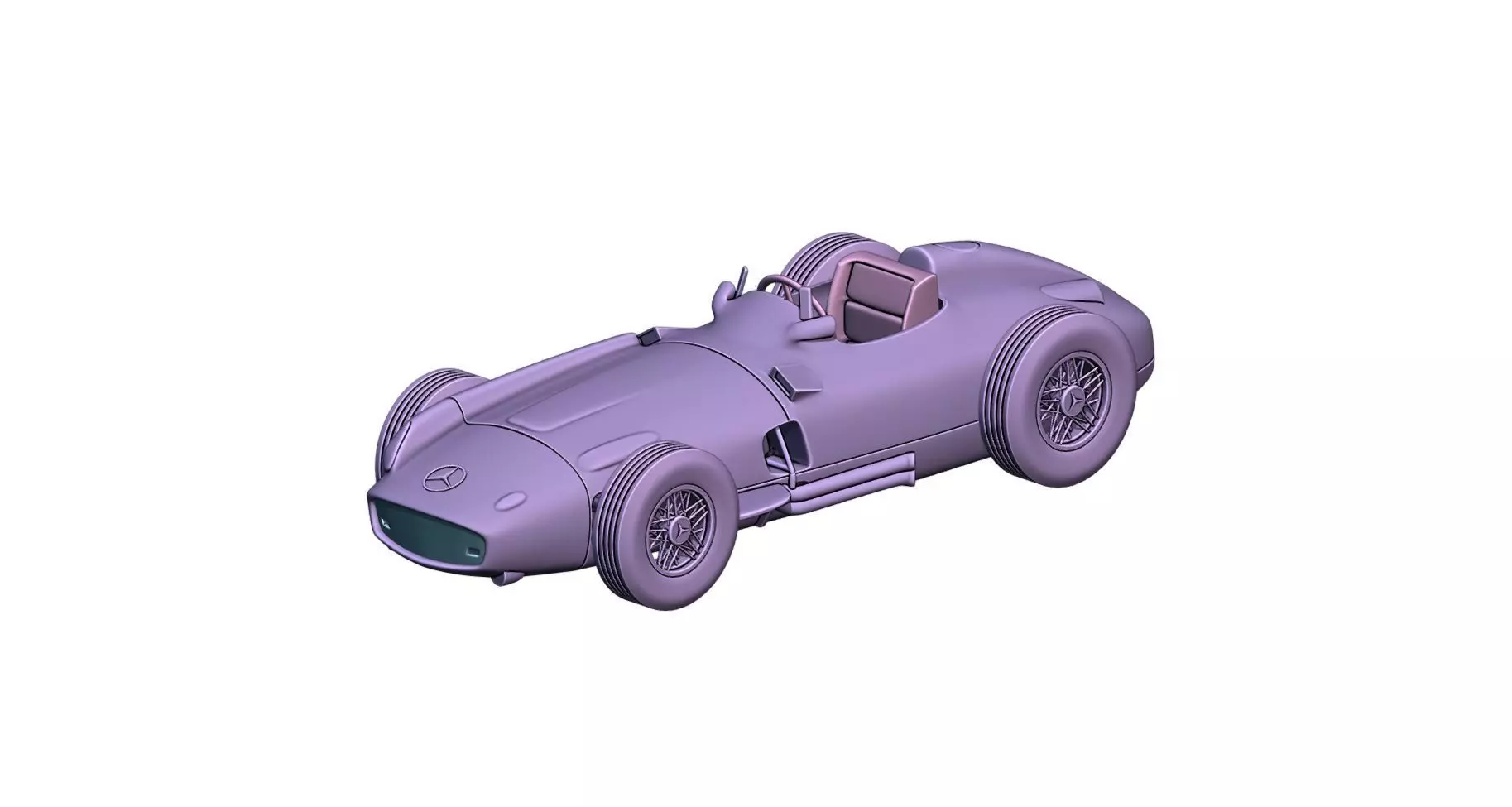 Mercedes Benz W196 print  3D print model_0