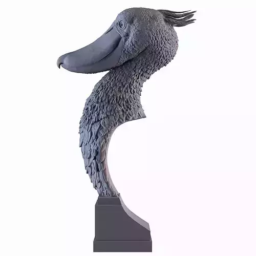 Shoebill statue of dragon 3D print model