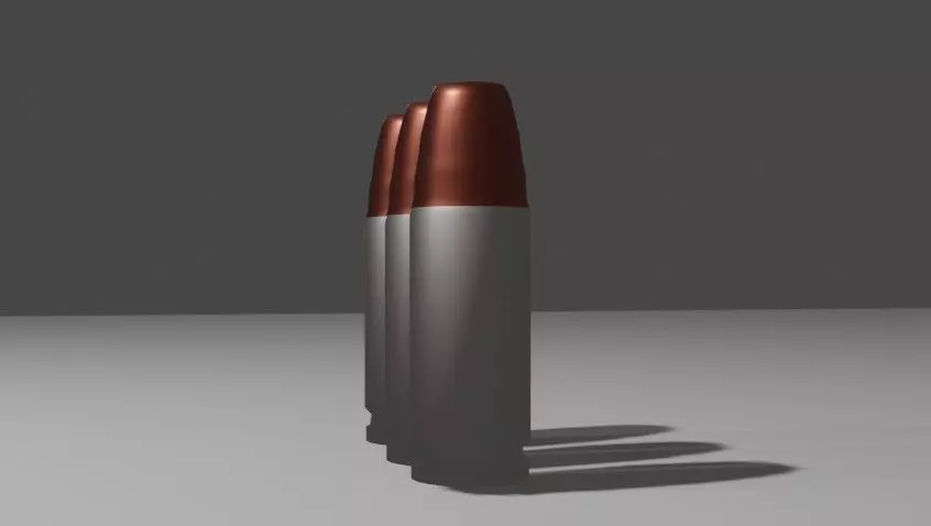 40 cal bullet Free low-poly 3D model