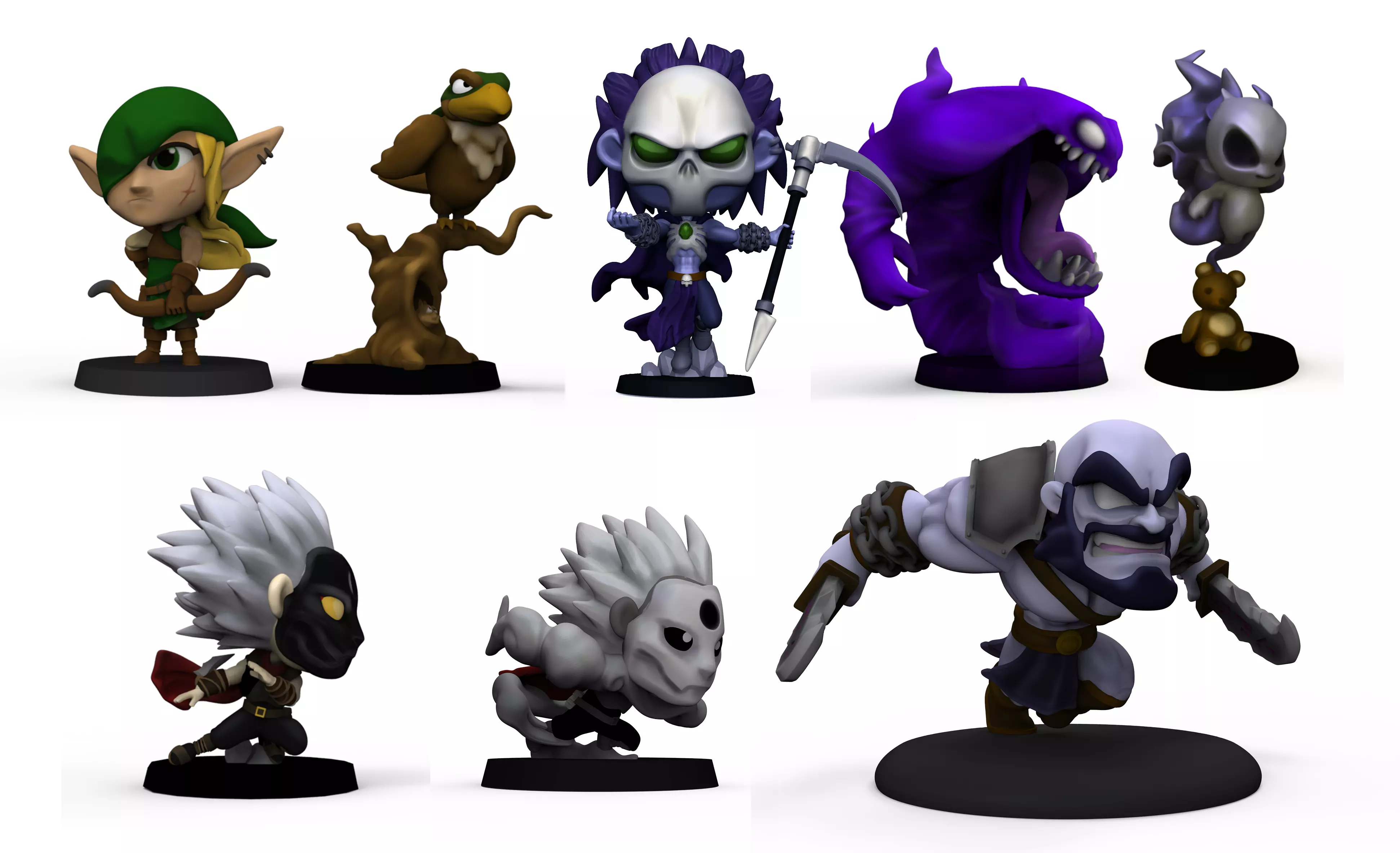Chibi Legends Season 1 HEROES 3D print model_0