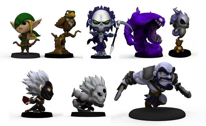 Chibi Legends Season 1 HEROES 3D print model