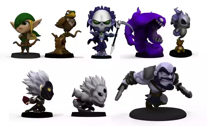 Chibi Legends Season 1 HEROES 3D print model