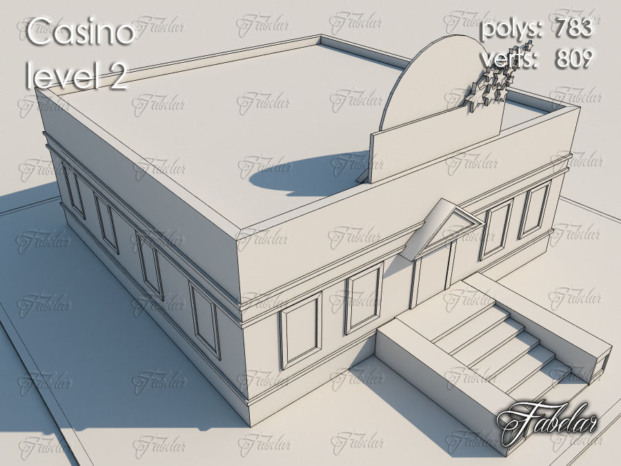 Casino Level Low-poly 3D model_7