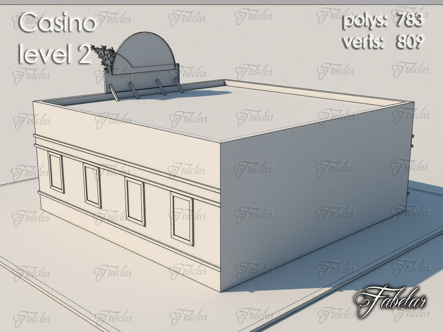 Casino Level Low-poly 3D model_8