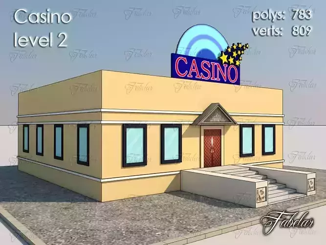 Casino Level Low-poly 3D model