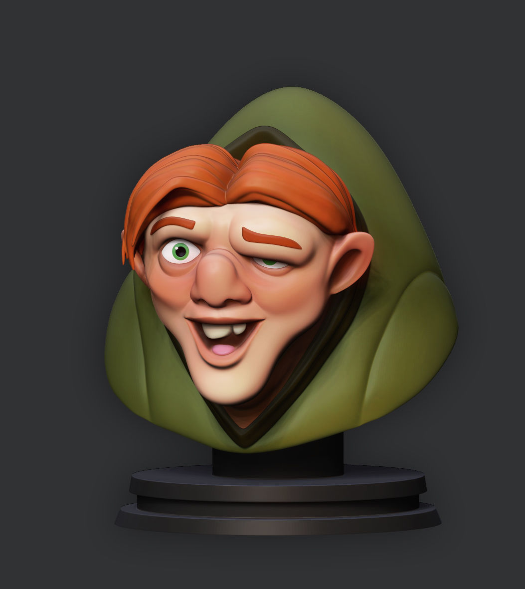 The Hunchback of Notre-Dame Bust 3D print model_2