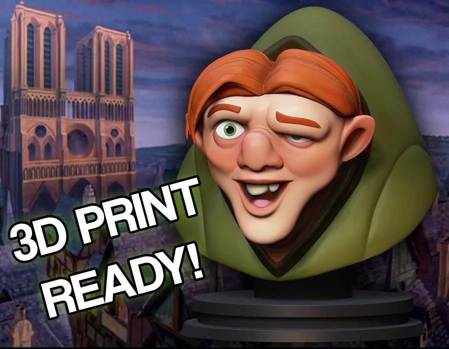 The Hunchback of Notre-Dame Bust 3D print model_0