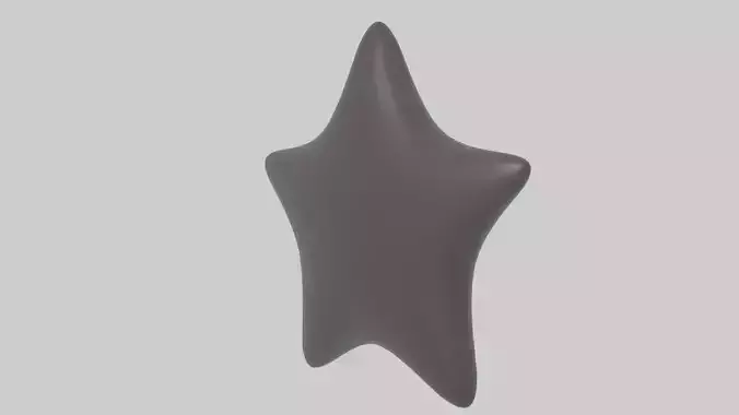  Cartoon star black