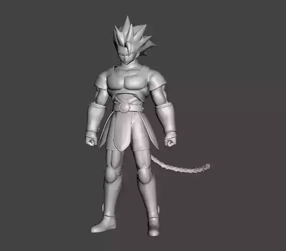 Shallot 3D Model dragon ball character on platform