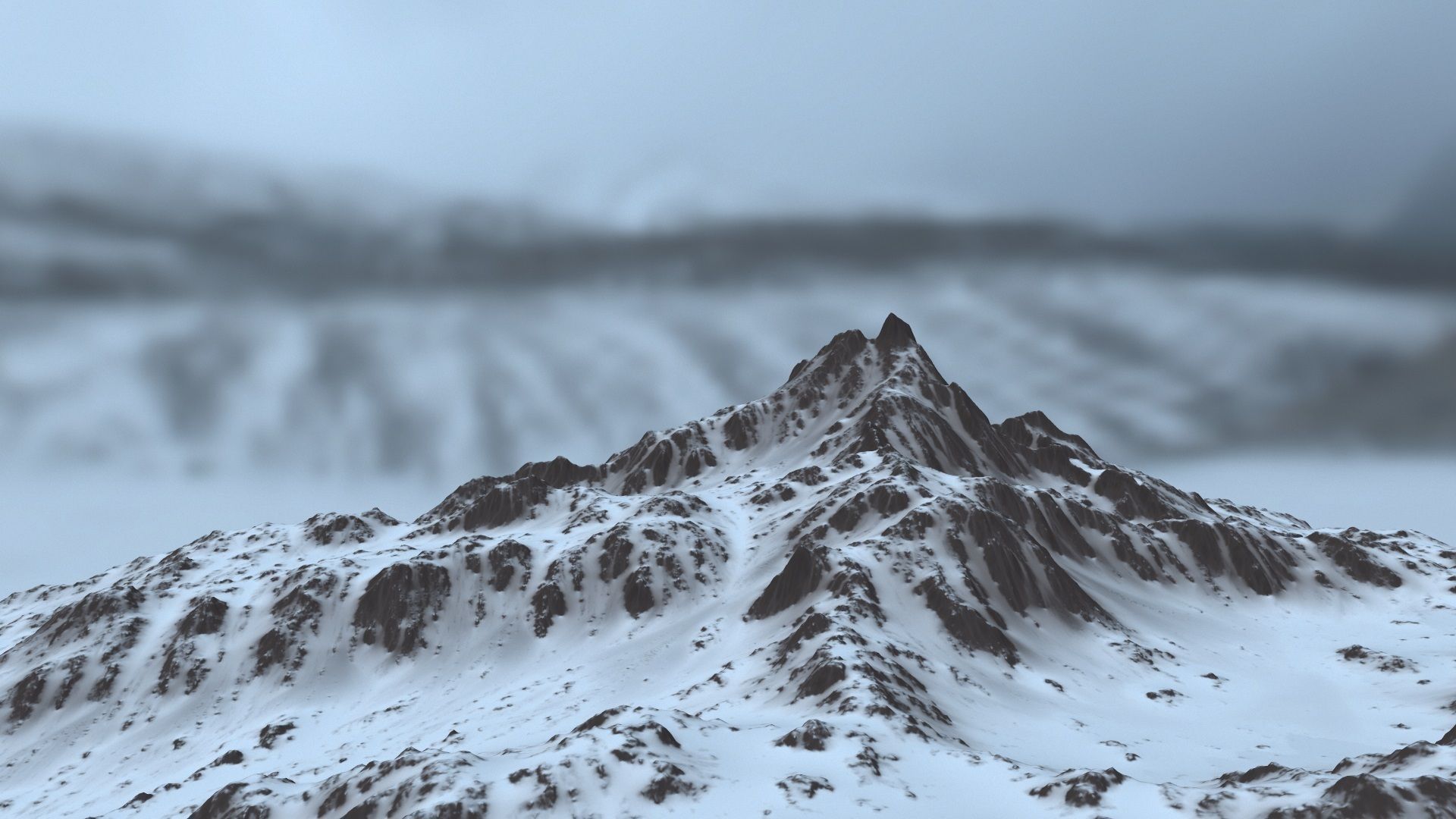 Snow Mountain 3D model_16