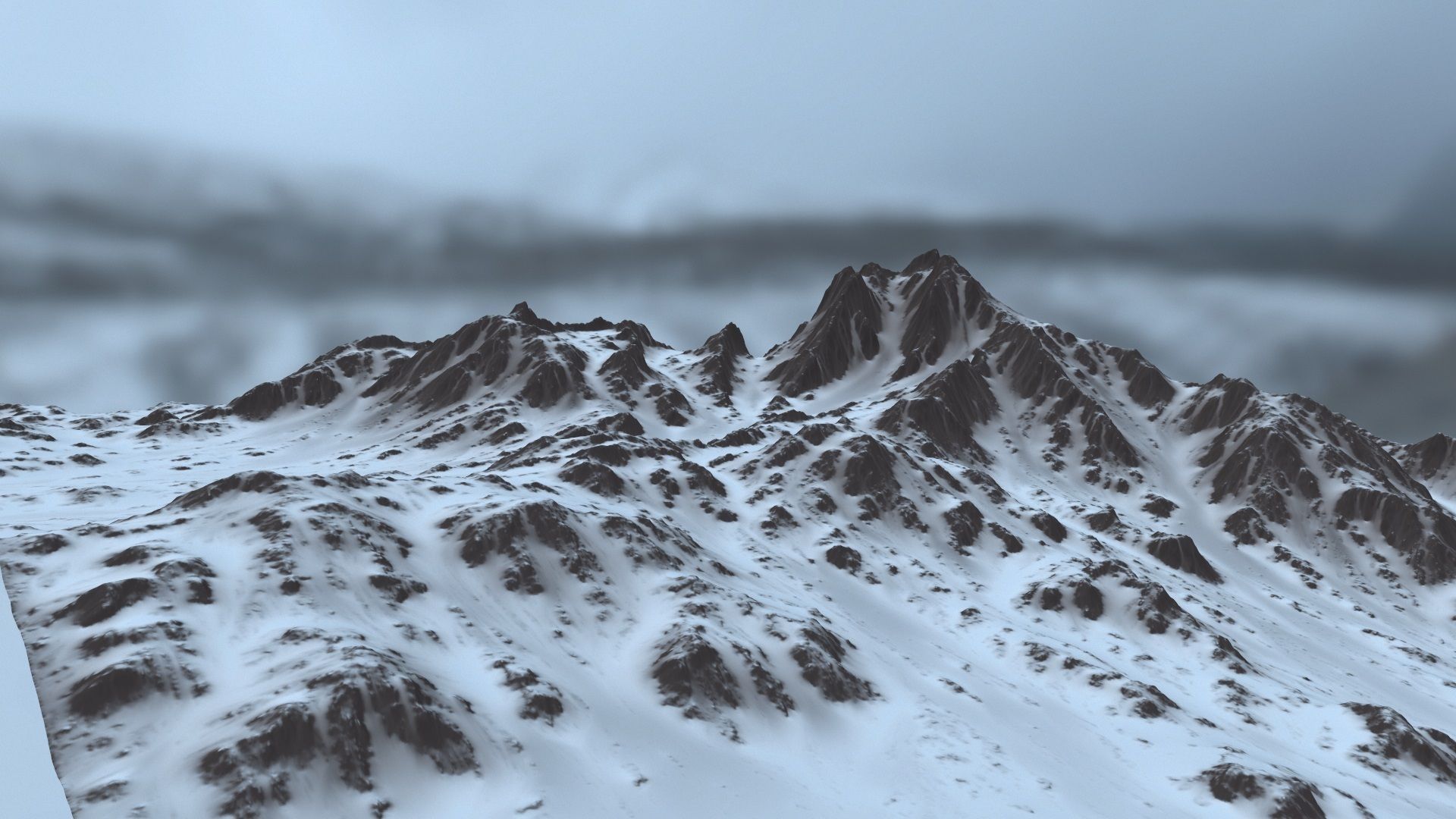 Snow Mountain 3D model_5