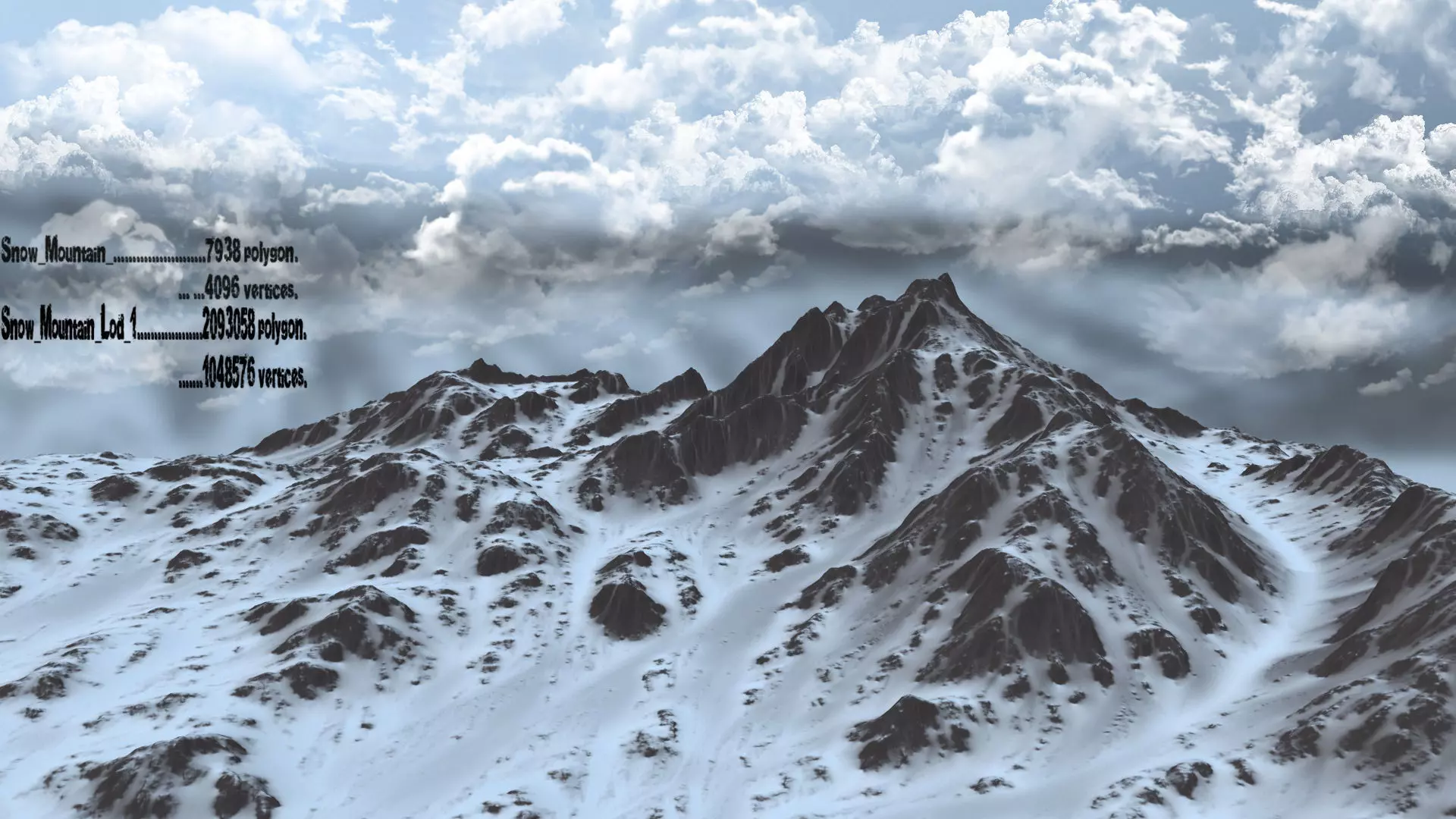 Snow Mountain 3D model_0