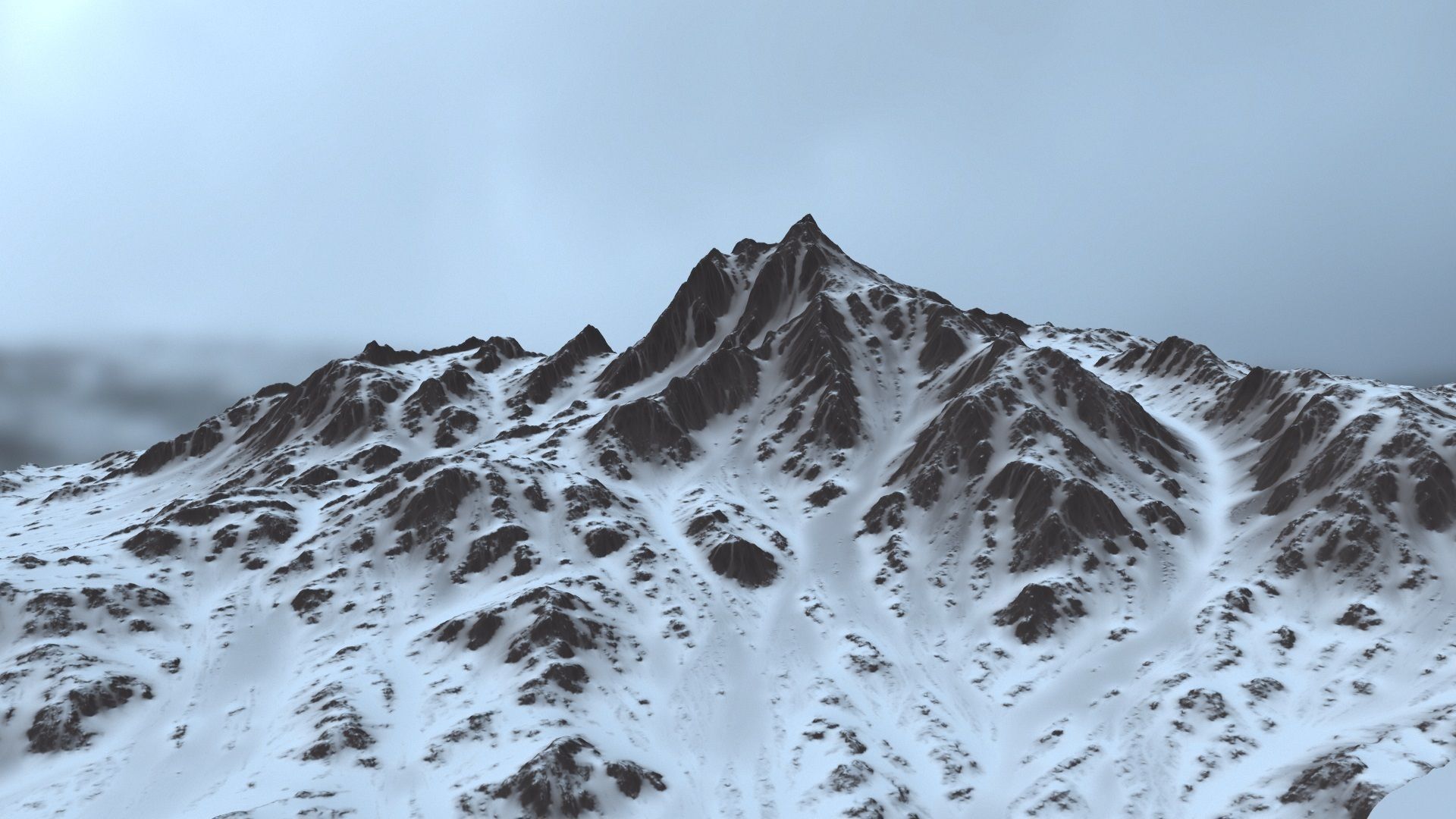 Snow Mountain 3D model_8