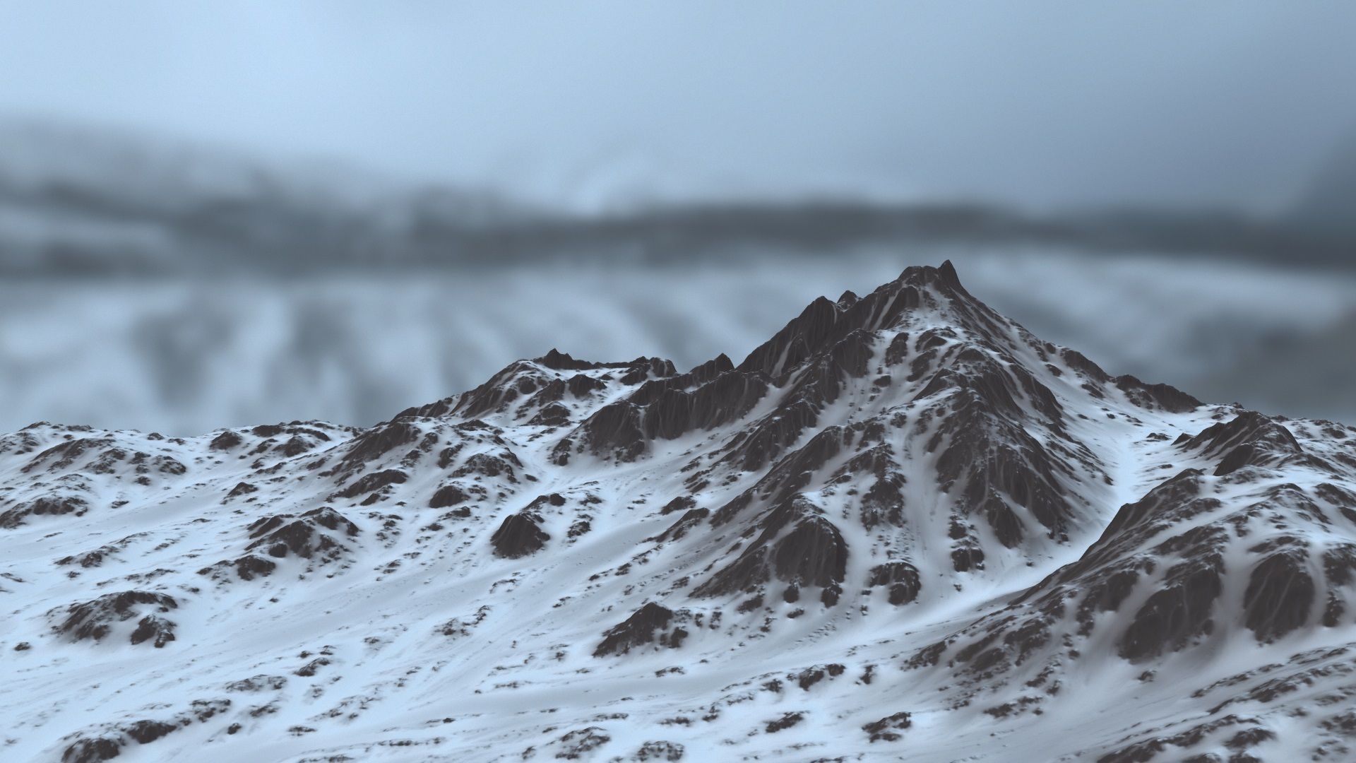 Snow Mountain 3D model_18