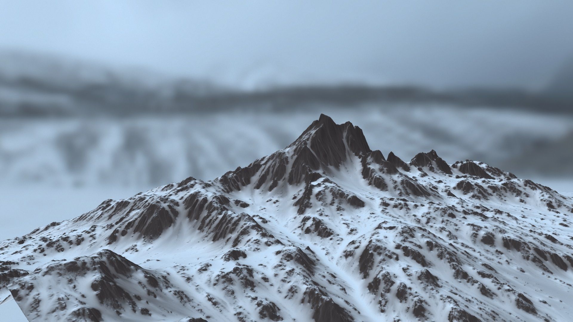Snow Mountain 3D model_13