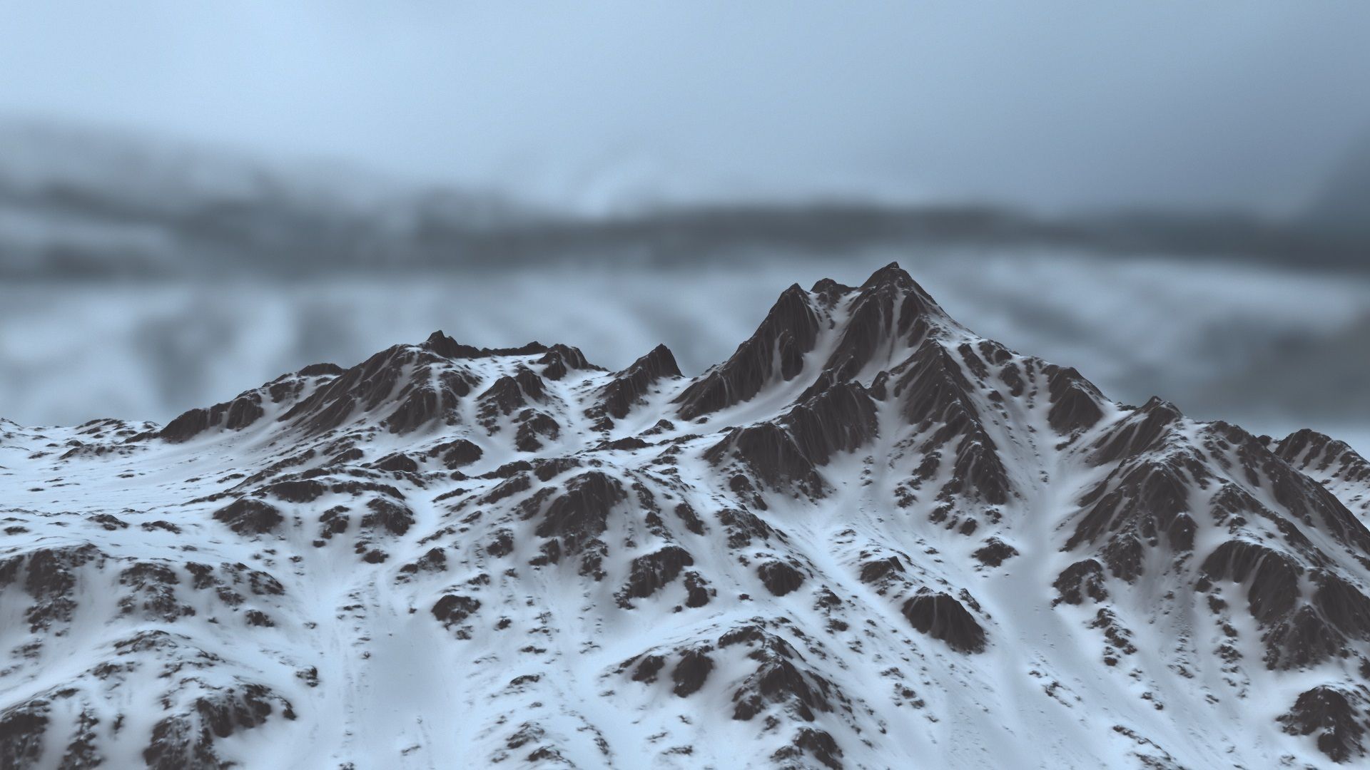 Snow Mountain 3D model_20