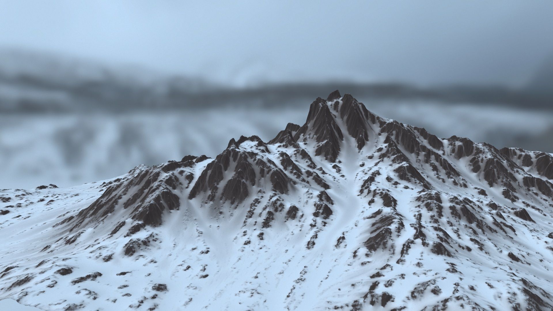 Snow Mountain 3D model_1