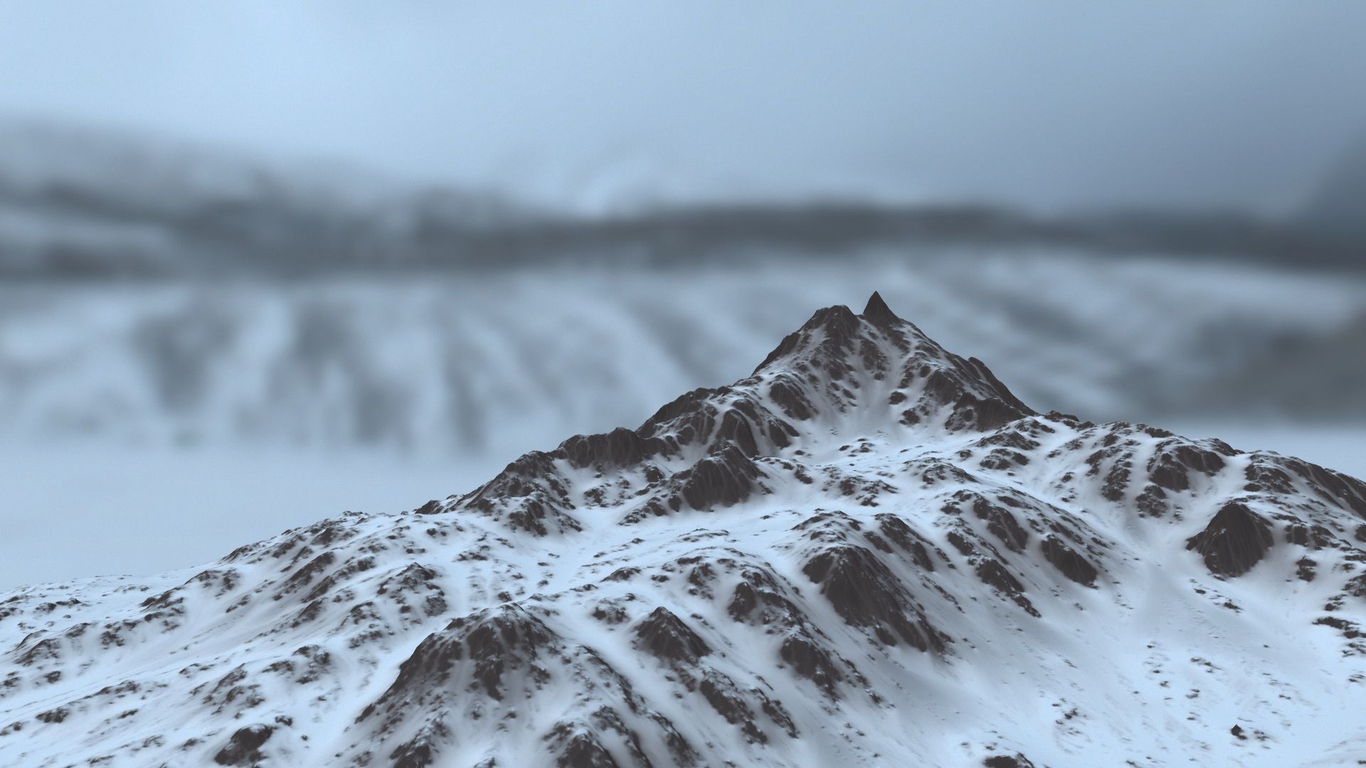 Snow Mountain 3D model_15