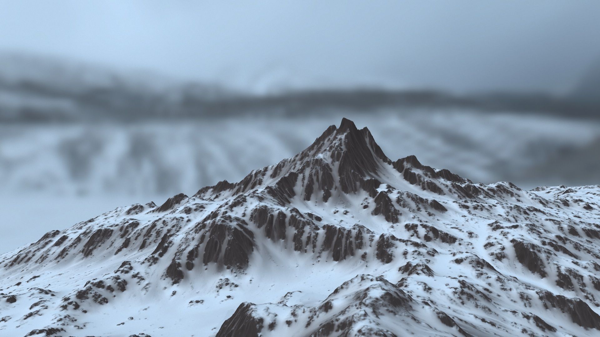 Snow Mountain 3D model_14